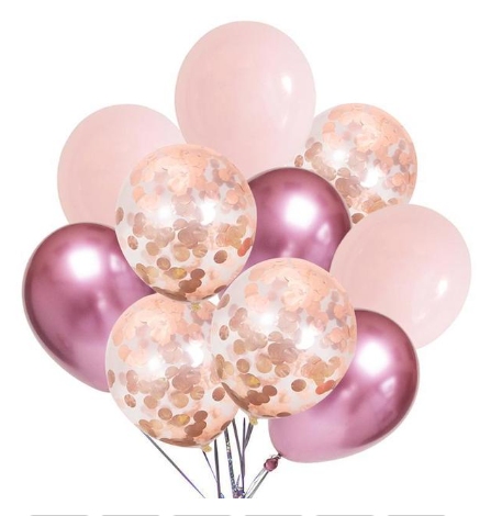 Μπαλόνια μεταλλικά ροζ