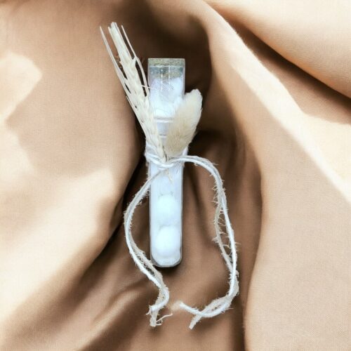 Μπομπονιέρα σωλήνας με στάχυ & grass