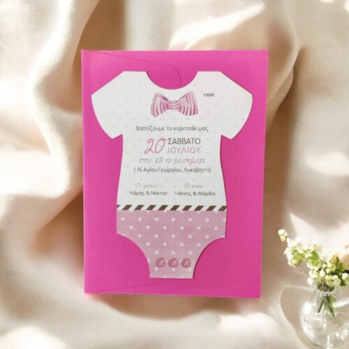 Προσκλητήριο βάπτισης little girl