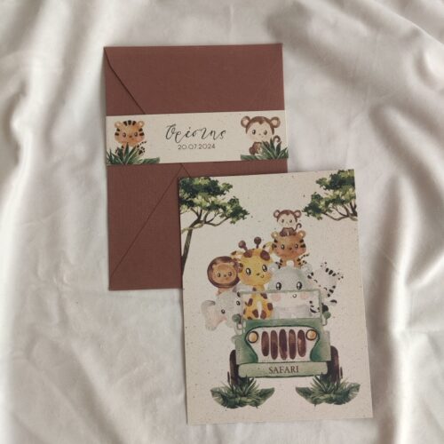 Προσκλητήριο σαφάρι ζωάκια 2