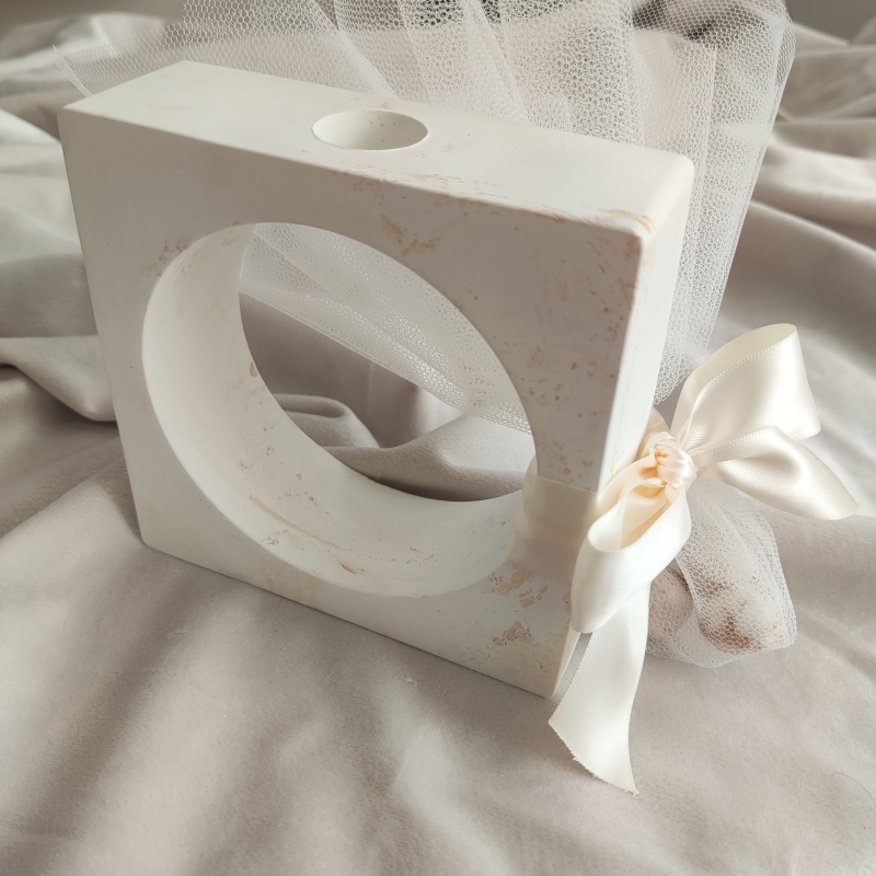 Μπομπονιέρα κηροπήγιο πορσελάνη