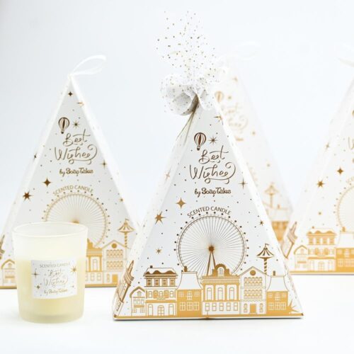 Κερί χριστουγεννιάτικο τριγωνικό