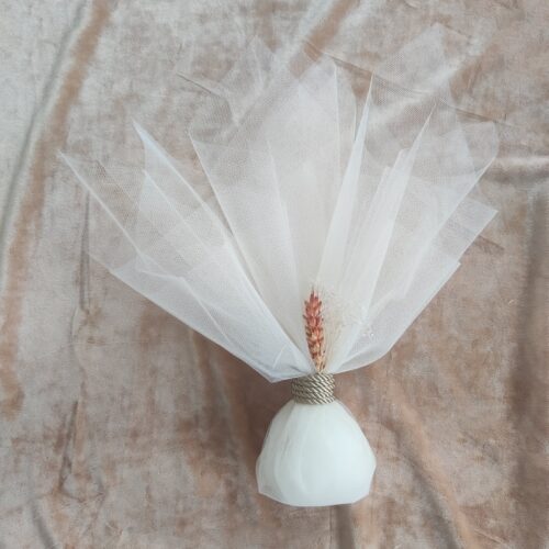 Μπομπονιέρα τούλινη ανθάκια