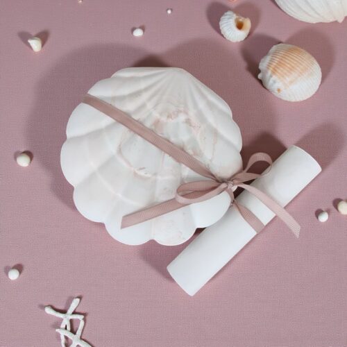 Προσκλητήριο μπομπονιέρα κοχύλι (3)