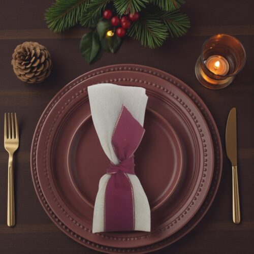 Τούλινη μπομπονιέρα Χριστουγέννων