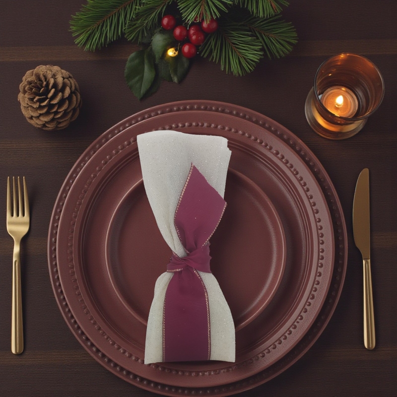 Τούλινη μπομπονιέρα Χριστουγέννων Τούλινη μπομπονιέρα Χριστουγέννων