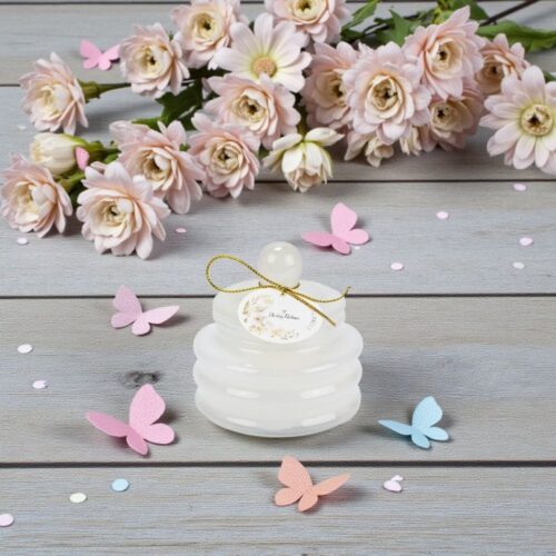 Μπομπονιέρα βάπτισης floral