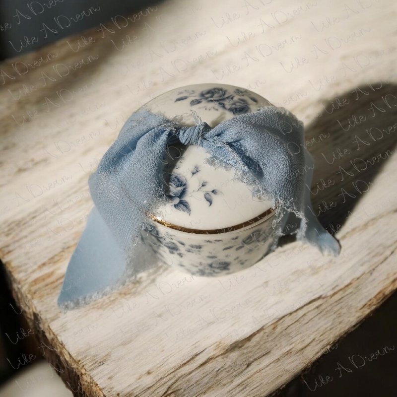 Μπομπονιέρα πορσελάνη λουλούδια