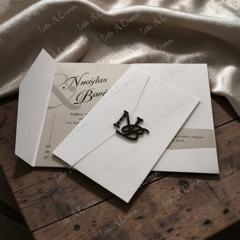 Luxury μαύρα αρχικά