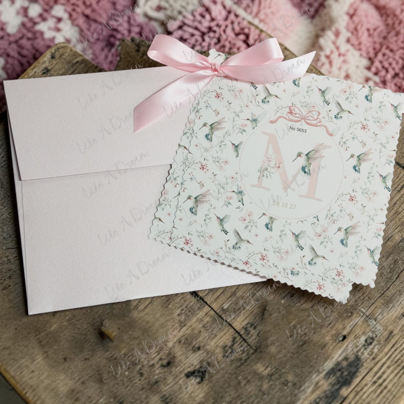 Προσκλητήριο vintage λουλούδια